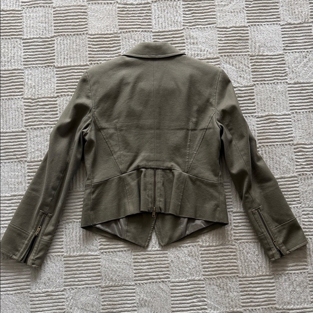 Vintage Ann Taylor Khaki Utility Jacket - Picture 3 of 4